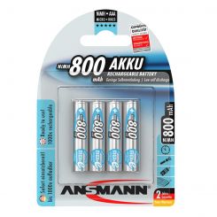 Аккумуляторы Ansmann AAA/HR03 NI-MH 800 mAh BL 4 шт
