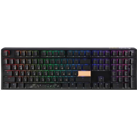 Клавиатура Ducky One 3 Cherry MX Red RGB UA USB Black (DKON2108ST-RUAPXCLAWSC1)