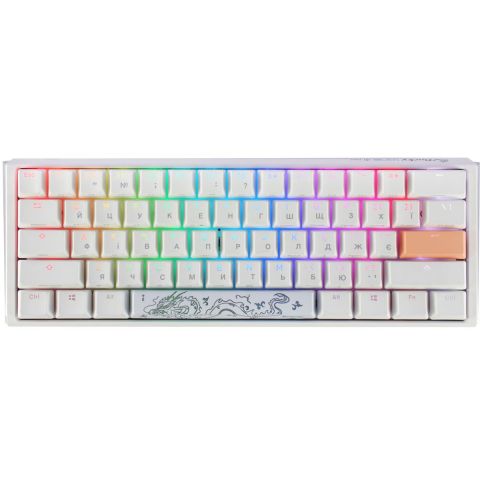 Клавиатура Ducky One 3 Mini Cherry MX Silent Red RGB UA USB White (DKON2161ST-SUAPXPWWWSC1)