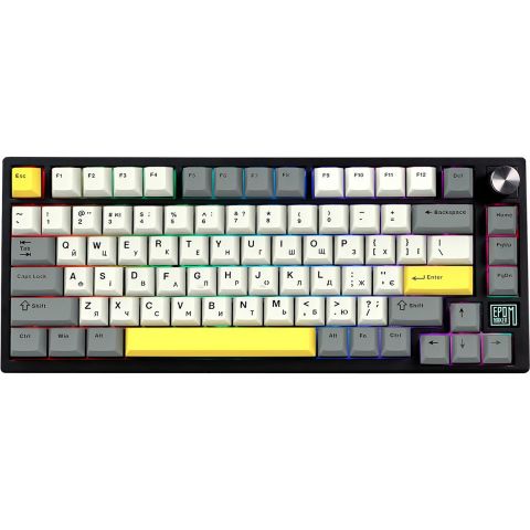 Клавиатура беспроводная Epomaker TH80 SE 75% Budgerigar V2 Switch Hot-Swap (2.4G/BT/USB) RGB UA Black (TH80-SE-B-BV2)