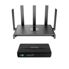 Комплект бесперебойного интернета Ruijie Reyee RG-EW1300G + mini UPS DC Prologix PLP418ECO