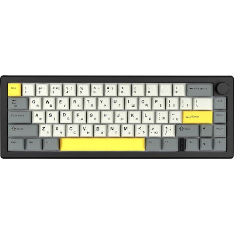 Клавиатура беспроводная Epomaker EK68 65% Budgerigar V2 Switch Hot-Swap (2.4G/BT/USB) RGB UA Black (EK68-B-BV2)