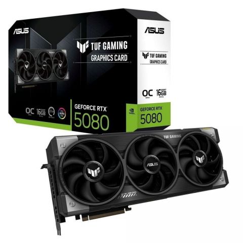 Видеокарта GF RTX 5080 16GB GDDR7 TUF Gaming OC Asus (TUF-RTX5080-O16G-GAMING)