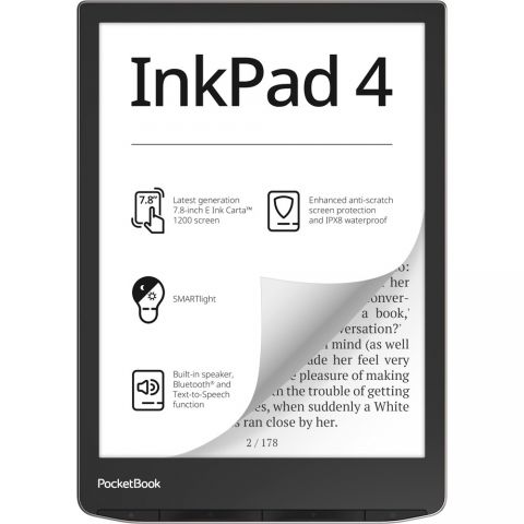 Электронная книга PocketBook 743G InkPad 4 Stardust Silver (PB743G-U-WW)