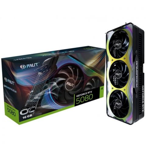 Видеокарта GF RTX 5080 16GB GDDR7 GameRock OC Palit (NE75080T19T2-GB2030G)