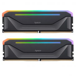 Модуль памяти DDR5 2x16GB/5200 Apacer NOX RGB Black (AH5U32G52C522NBAA-2)