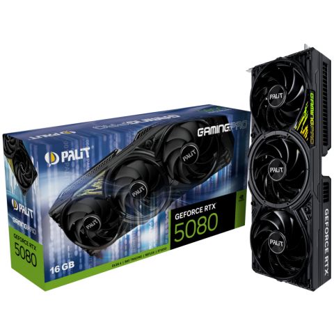 Видеокарта GF RTX 5080 16GB GDDR7 GamingPro Palit (NE75080019T2-GB2031A)