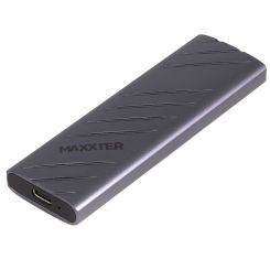 Зовнішня кишеня Maxxter M.2 NVMe PCIe, USB 3.2 Type-C, Metal, Black (EHDE-2280S-01)
