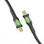 Кабель Promate USB Type-C - USB Type-C (M/M), 3 A, 60 W, 2 м, TransLine-CC200 Black (transline-cc200.black)