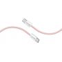 Кабель Promate USB Type-C - USB Type-C (M/M), 3 A, 60 W, 2 м, EcoLine-CC200 Pink (ecoline-cc200.pink)