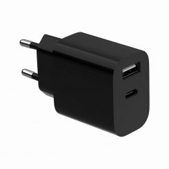 Мережевий зарядний пристрій Gembird (1USBх2.4A + 1USB-Cх2.4A) Black (TA-UC-2AC12-01-BK) Мережевий зарядний пристрій Gembird (1USBх2.4A + 1USB-Cх2.4A) Black (TA-UC-2AC12-01-BK)