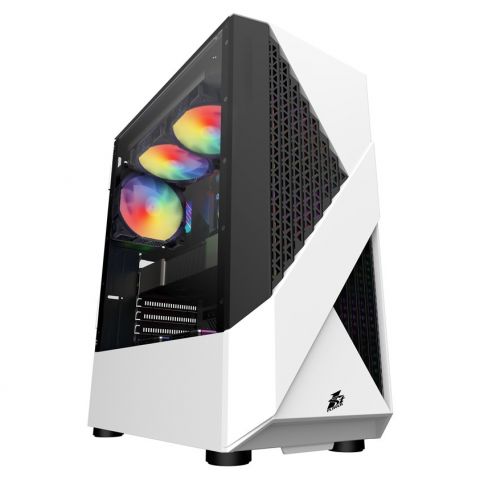 Корпус 1stPlayer F3-A-WH-4F1 White без БП