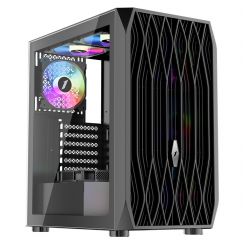 Корпус 1stPlayer AY7-BK-4F1 Black без БП