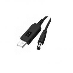 Кабель питания USB - DC (M/M), 5.5х2.1 мм, 12V, 1 м, Black (2000985587648)