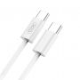Кабель XO NB-Q259 USB Type-C - USB Type-C (M/M), 1 м, White (XO-NB-Q259-WH)