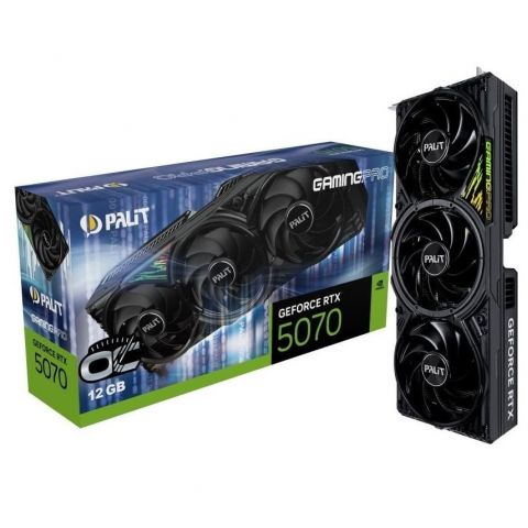 Видеокарта GF RTX 5070 12GB GDDR7 GamingPro OC Palit (NE75070T19K9-GB2050A)