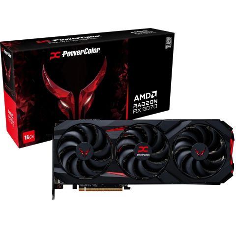 Видеокарта AMD Radeon RX 9070 16GB GDDR6 Red Devil PowerColor (RX 9070 16G-E/OC)