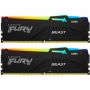 Модуль пам`яті DDR5 2x8GB/6000 Kingston Fury Beast RGB (KF560C36BBEAK2-16)
