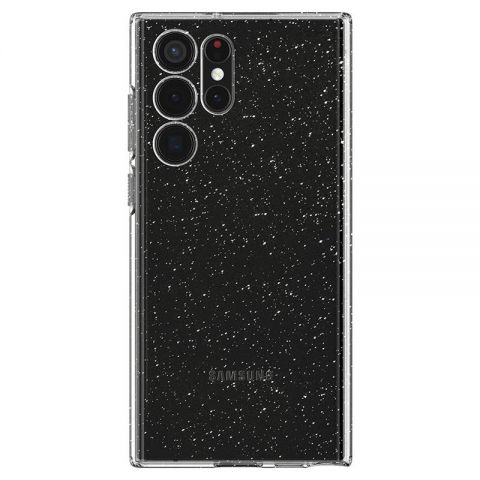Чeхол-накладка Spigen Liquid Crystal Glitter для Samsung Galaxy S22 Ultra SM-S908 Crystal Quartz (ACS03913)