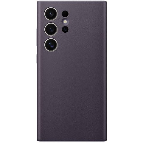 Чехол-накладка Samsung Vegan Leather Case для Samsung Galaxy S24 Ultra SM-S928 Dark Violet (GP-FPS928HCAVW)