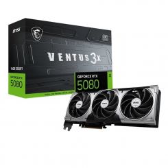 Відеокарта GF RTX 5080 16GB GDDR7 Ventus 3X OC MSI (GeForce RTX 5080 16G VENTUS 3X OC)