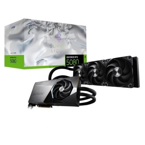 Видеокарта GF RTX 5080 16GB GDDR7 Suprim Liquid SOC MSI (GeForce RTX 5080 16G SUPRIM LIQUID SOC)
