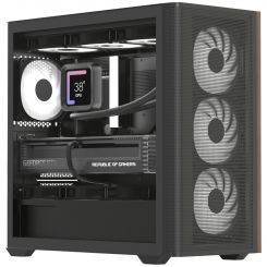 Корпус AeroCool D301A-G-BK-v2 (ACCS-DS03043.11) Black без БП