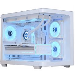 Корпус AeroCool P300C-G-WT-v1 (ACCS-PN02033.21) White без БП