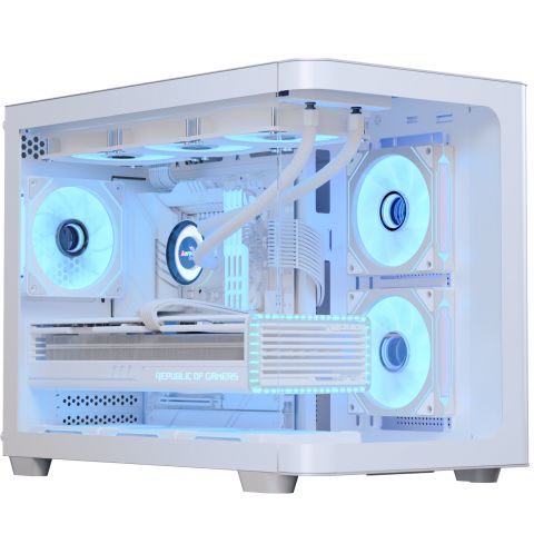 Корпус AeroCool P300C-G-WT-v1 (ACCS-PN02033.21) White без БП