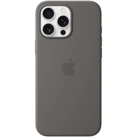 Чeхол-накладка Apple Silicone Case with MagSafe для Apple iPhone 16 Pro Max Stone Gray (MYYV3)