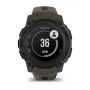 Смарт-годинник Garmin Instinct E 40 mm Black with Charcoal Silicone Band (010-02932-13)