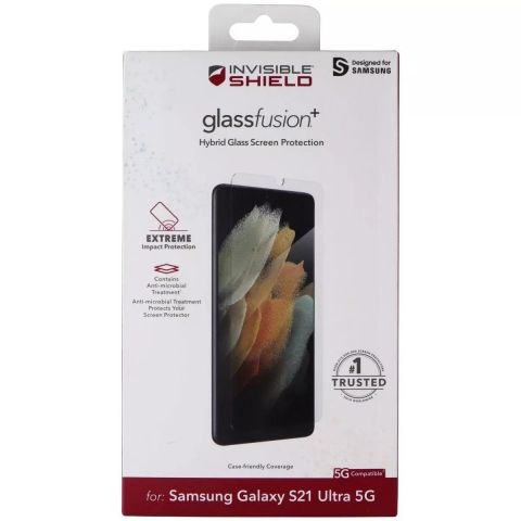 Защитная пленка ZAGG InvisibleShield GlassFusion+ Hybrid Glass для Samsung Galaxy S21 Ultra SM-G998 Transparent (200307502)