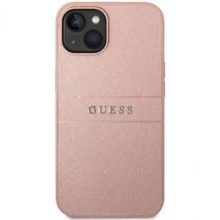 Чeхол-накладка Guess Saffiano для Apple iPhone 14 Plus Pink (GUHCP14MPSASBPI)