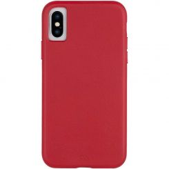 Чeхол-накладка Case-Mate Barely There Leather для Apple iPhone X / iPhone XS Red (CM037748)