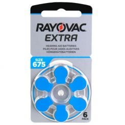 Батарейка Rayovac Extra 675 (675AUX-6XEMF) BL 6 шт (для слуховых аппаратов)
