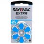 Батарейка Rayovac Extra 675 (675AUX-6XEMF) BL 6 шт (для слуховых аппаратов)