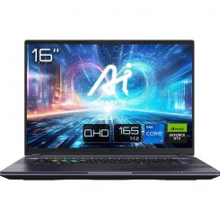 Ноутбук Gigabyte Aorus 16X 9KG 2024 (AORUS 16X 9KG-43UAC54SD) Midnight Gray + Программное обеспечение Microsoft Windows 11 Home 64Bit Ukrainian 1ПК DSP OEI DVD (KW9-00661)