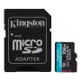Карта памяти MicroSDXC  256GB UHS-I/U3 Class 10 Kingston Canvas Go! Plus R200/W160MB/s + SD-адаптер (SDCG4/256GB)