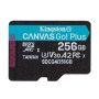 Карта памяти MicroSDXC  256GB UHS-I/U3 Class 10 Kingston Canvas Go! Plus R200/W160MB/s (SDCG4/256GBSP)