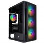 Корпус 1stPlayer X5-BK-4F1 Black без БЖ