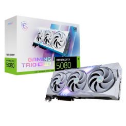 Відеокарта GF RTX 5080 16GB GDDR7 Gaming Trio OC White MSI (GeForce RTX 5080 16G GAMING TRIO OC WHITE)