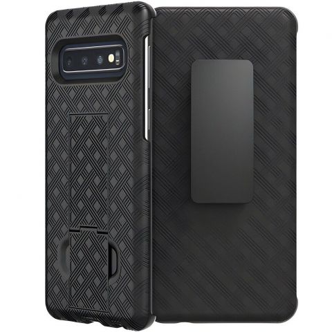 Чeхол-накладка Verizon Shell and Holster для Samsung Galaxy S10 SM-G973 Black (51829VZRHOC)