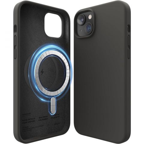 Чeхол-накладка Elago Silicone Case with MagSafe для Apple iPhone 14 Plus Black (ES14MSSC67-BK)