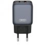 Мережевий зарядний пристрій XO L154 (1USB-С, 1USB, 3А) PD, QC 3.0 Black (L154.black)