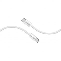 Кабель Promate USB Type-C - USB Type-C (M/M), 3A, 60W, 2 м, White (ecoline-cc200.white)
