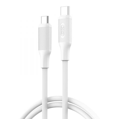 Кабель XO USB Type-C - USB Type-C (M/M), 3А, 60W, 1.2 м, White (NB-Q265B-CC.white)