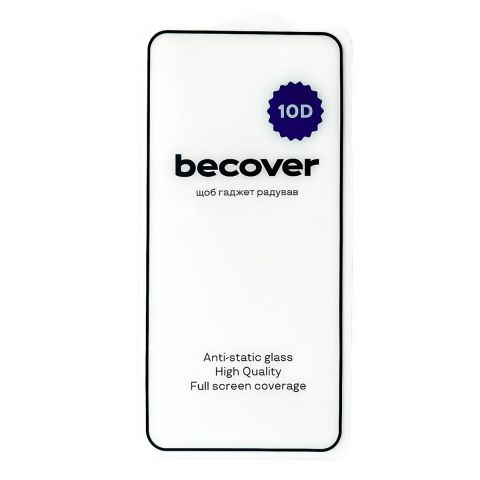 Защитное стекло BeCover для Poco F6 Pro Black, 10D (712586)