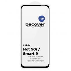 Защитное стекло BeCover для Infinix Hot 50i (X6531) Black, 10D (712713)