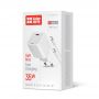 Сетевое зарядное устройство ColorWay GaN Mini 35W PD Port PPS USB-C White (CW-CHS056PDC-WT) + кабель USB Type-C
