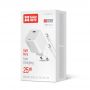 Мережевий зарядний пристрій ColorWay GaN Mini 25W PD Port PPS USB-C White (CW-CHS052PDC-WT) + кабель USB Type-C